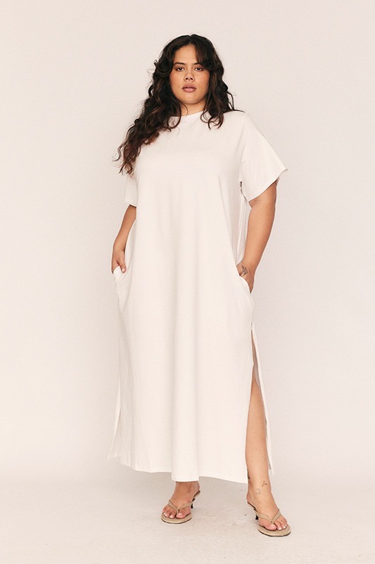 T-Shirt Dress in White