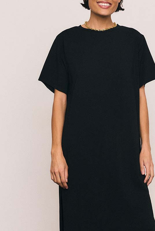 T-Shirt Dress in Black