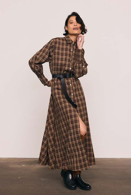 Plaid Check Opera Dress | Bohemian Traders