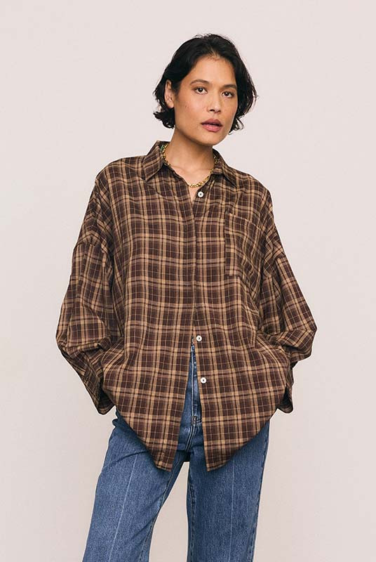 Plaid Check Oversized Shirt | Bohemian Traders