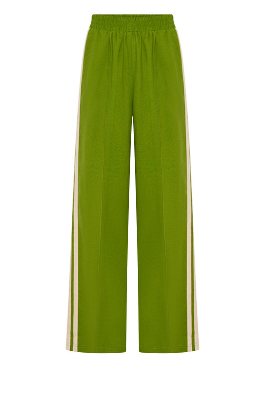 Our signature Track Pants are back with a seasonal refresh. They are our comfortable, relaxed take on sharp tailoring. Made from blended linen, they have an elasticated mid-rise waistband featuring a stripe to the sides for a relaxed feel. Wear yours with a tucked-in tank or collared shirt from the collection.