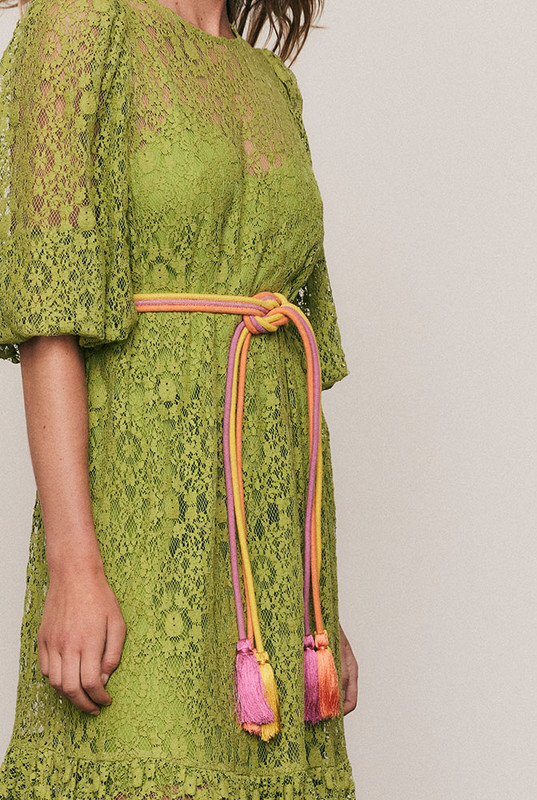 Vibrant and textural, the Tassel Belt is crafted from soft cotton thread in a custom Bohemian Traders colour mix. Finished with oversized tassel ends, it adds a playful yet refined accent to dresses, tunics, or resort sets. A versatile styling piece designed to bring warmth, colour, and confidence to every look.