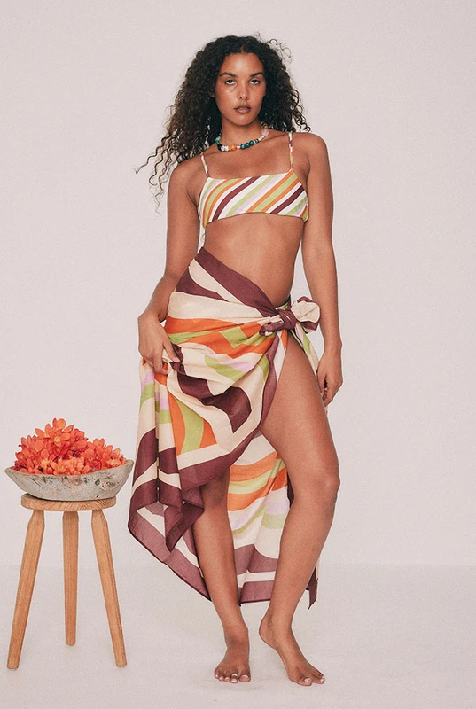 Maggie Sarong in Stripe