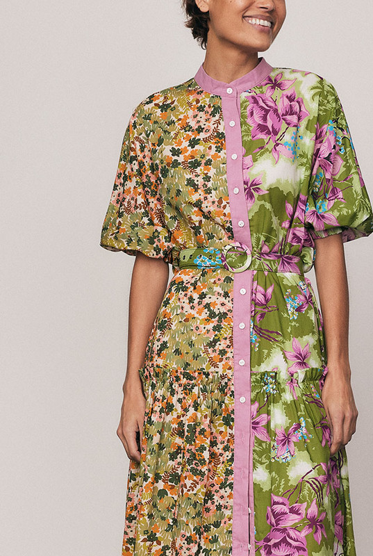 A study in modern bohemian elegance, the Ivy Dolman Dress is crafted from soft cotton voile and adorned with Bohemian Traders’ exclusive spliced print. With delicate balloon sleeves, a tiered silhouette and a matching belt to define the waist, it offers timeless artistry and effortless movement. Available in our inclusive sizing from 6–22.