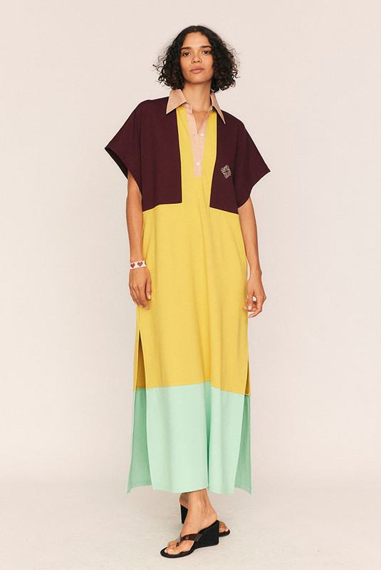 Rugby Jersey Dress in Spliced