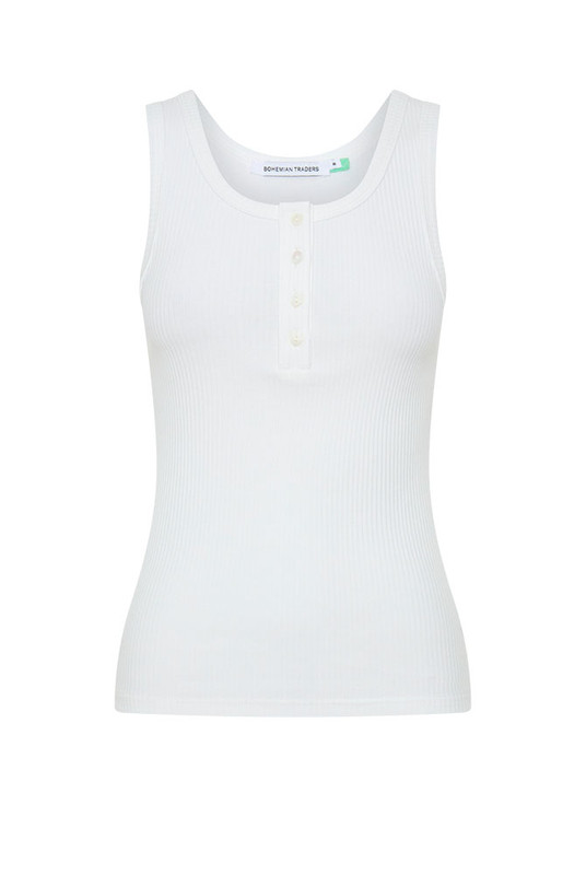 A modern wardrobe essential reimagined with quiet confidence. The Scoop Neck Tank is cut from soft, premium ribbed cotton with just the right amount of stretch, offering a figure-skimming silhouette that flatters every shape. With a rounded scoop neckline, sleek self-binding, and functional button detailing, it transitions effortlessly from layering piece to stand-alone staple.