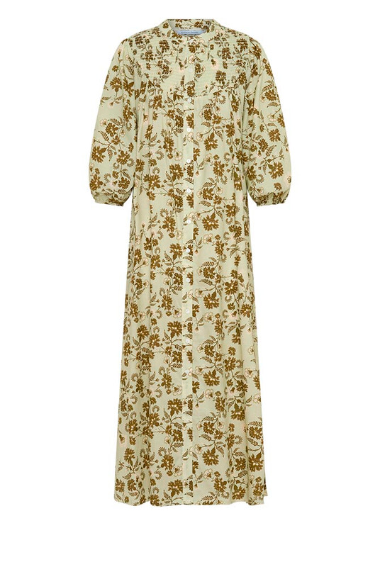 Archer Smock Midi Dress in Olive