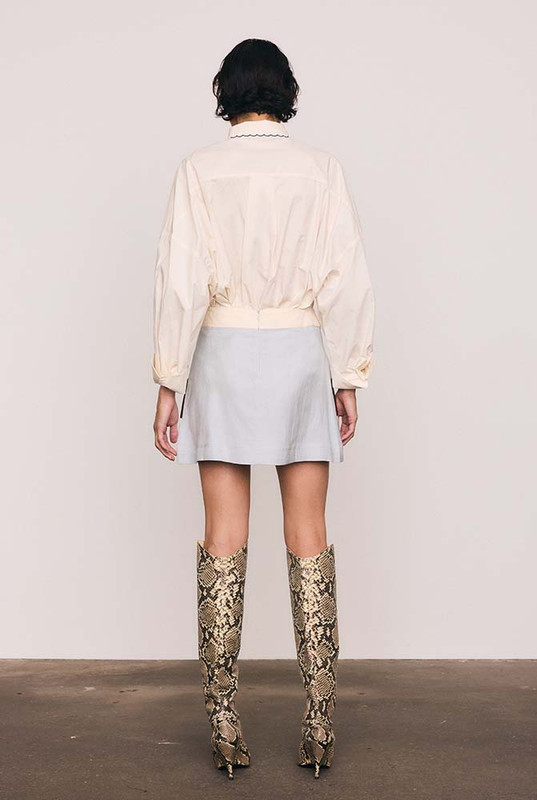 Block Shift Mini Skirt in Spliced