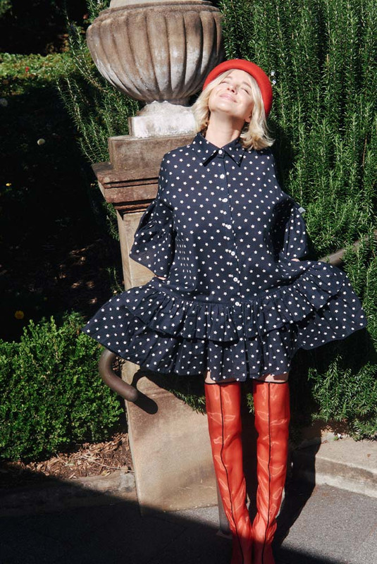 Star Genoa Mini Dress in Navy