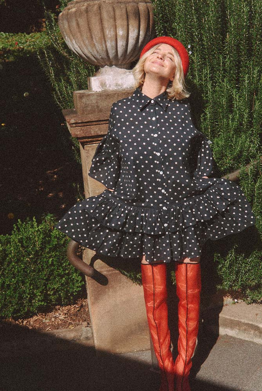 Star Genoa Mini Dress in Navy