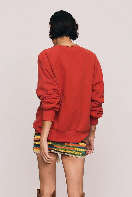 Tiger Track Sweater in Red