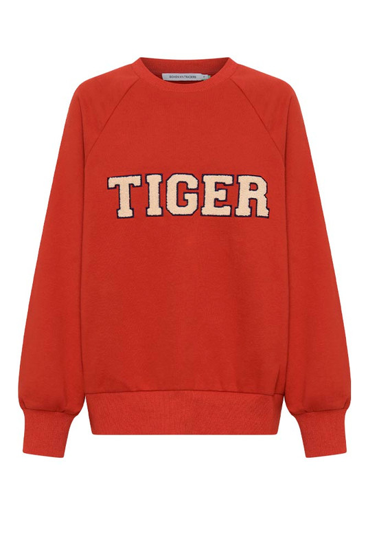 Tiger Track Sweater in Red