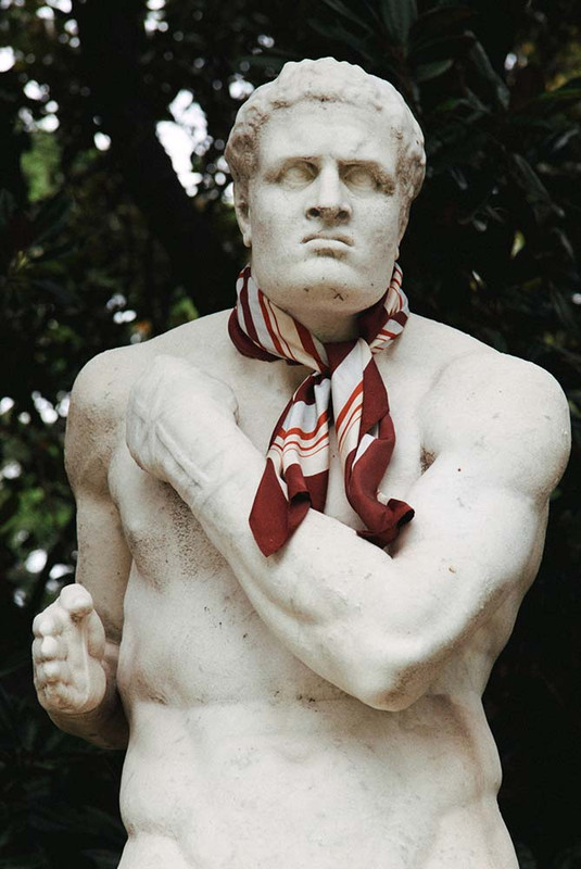 Geo Silky Scarf in Multi