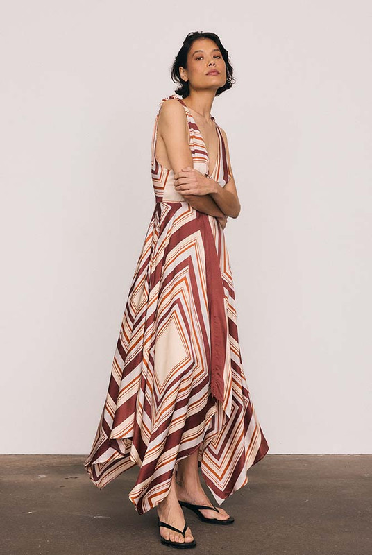 Scarf Dress in Multi