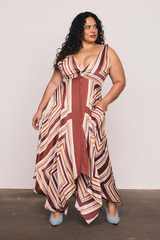 Scarf Dress in Multi