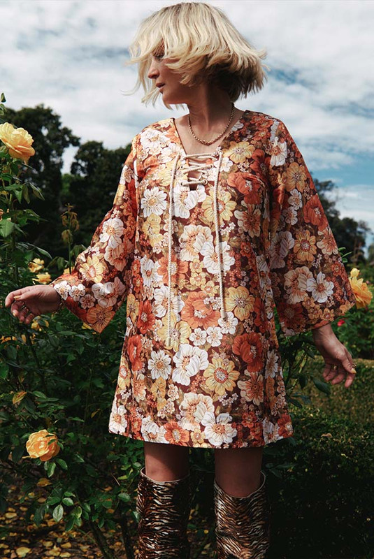 Blair Shift Mini Dress in Multi