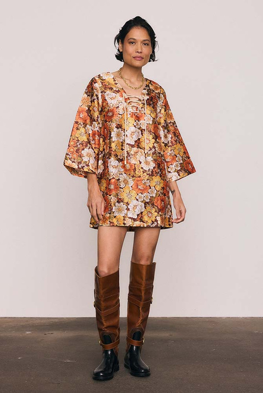 Blair Shift Mini Dress in Multi