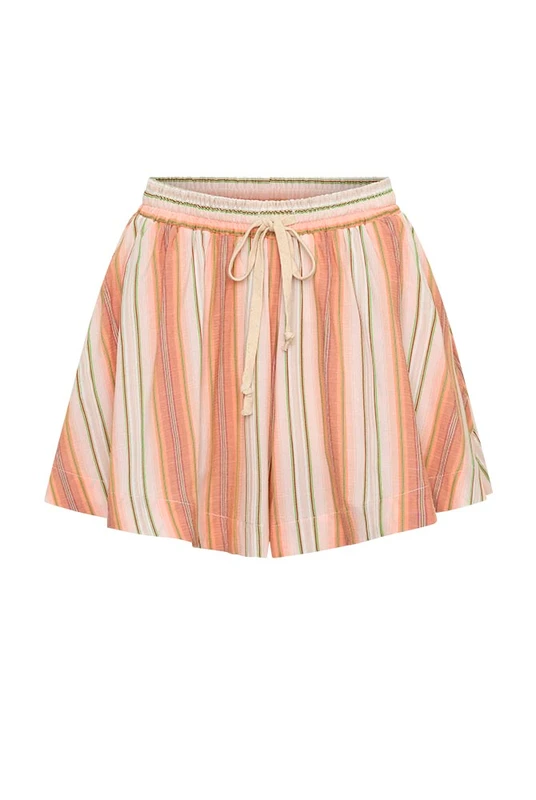 Stripe Short in Coral Stripe