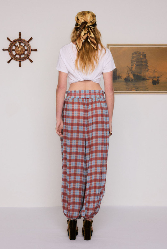 Cleo Genie Check Pant in Multi Check