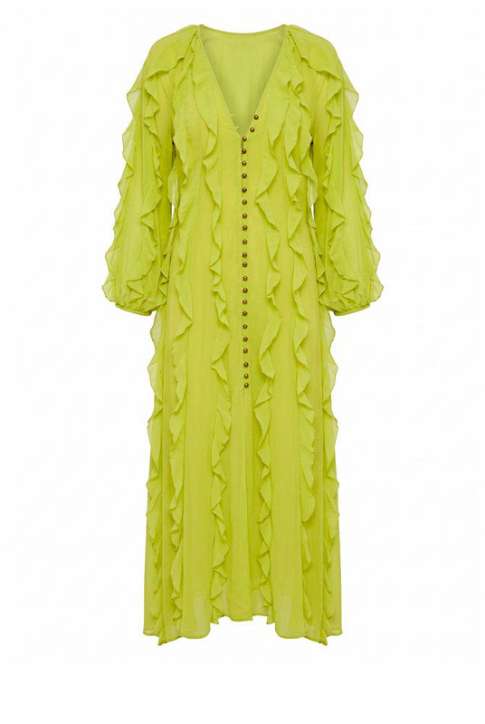 Sunray Maxi Dress in Citrus