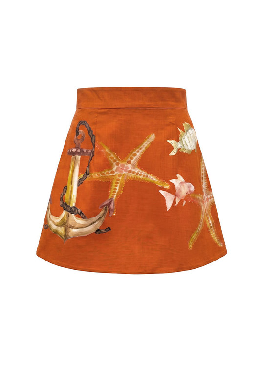 Prudence Mini Skirt in Orange
