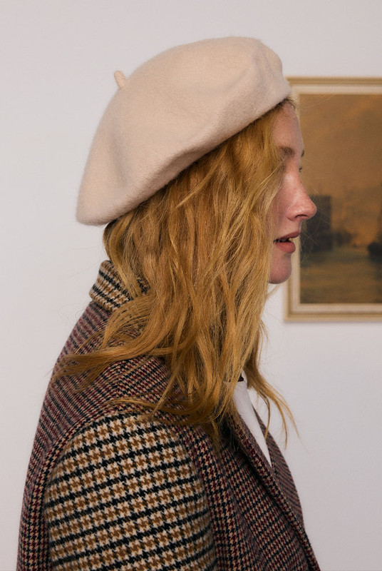 Felted Beret in Oat