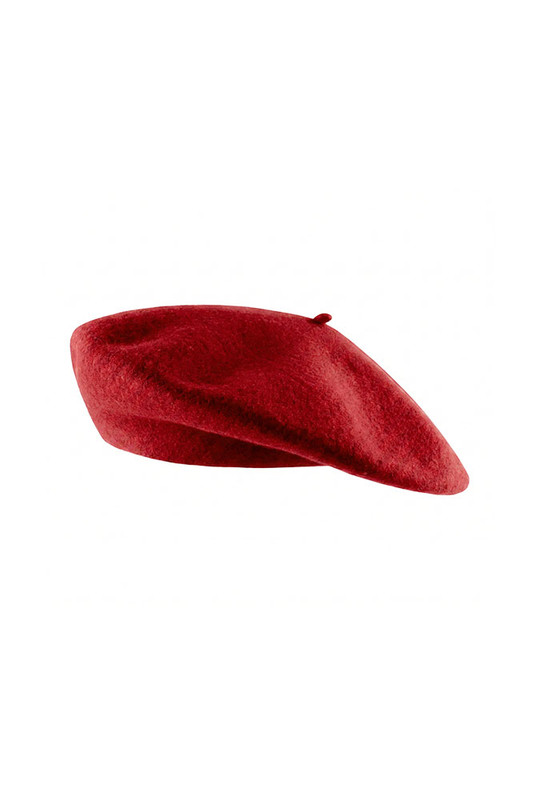 Felted Beret in Red