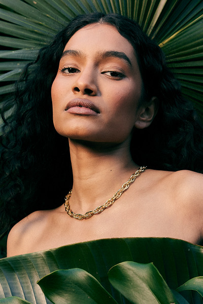 Chunky Chain Necklace in Gold