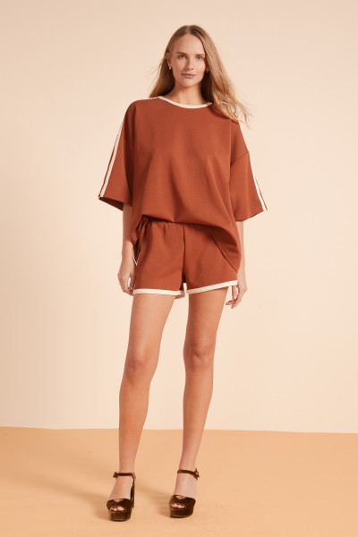 Mini Gym Shorts in Rust