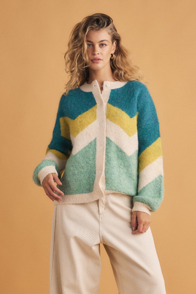【SATIIIZ】ket wool knit cardigan Sati Cardigan - Etsy