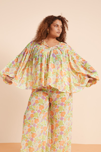 SUNDANCE PIRATE BLOUSE IN MULTI SUNDANCE PIRATE BLOUSE IN MULTI
