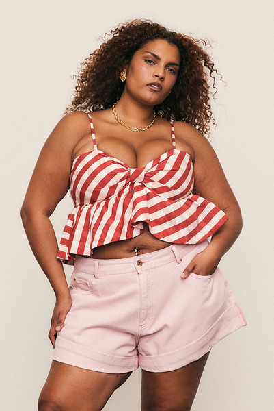 The Gingham Bodice Top in a linen–cotton blend combines nostalgic charm with structured femininity. Featuring a fitted bust, shirred back, and adjustable straps, it’s designed for comfort and confidence. Pair with the Gingham Crop Flare Pant or Red Circle Skirt for a coordinated festive look that feels timeless, joyful, and true to Bohemian Traders.