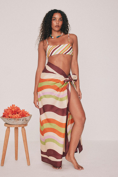Maggie Sarong in Stripe