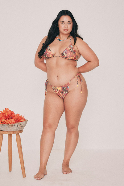 Kai Tri Bikini Set in Red