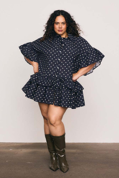 Star Genoa Mini Dress in Navy