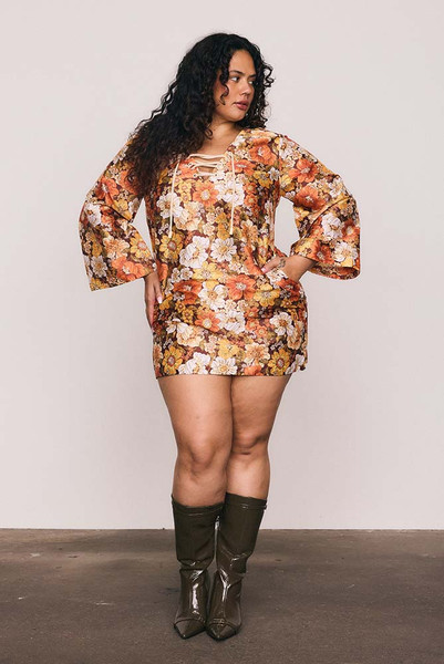 Blair Shift Mini Dress in Multi