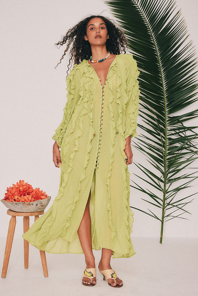 Sunray Maxi Dress in Citrus