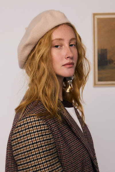 Felted Beret in Oat