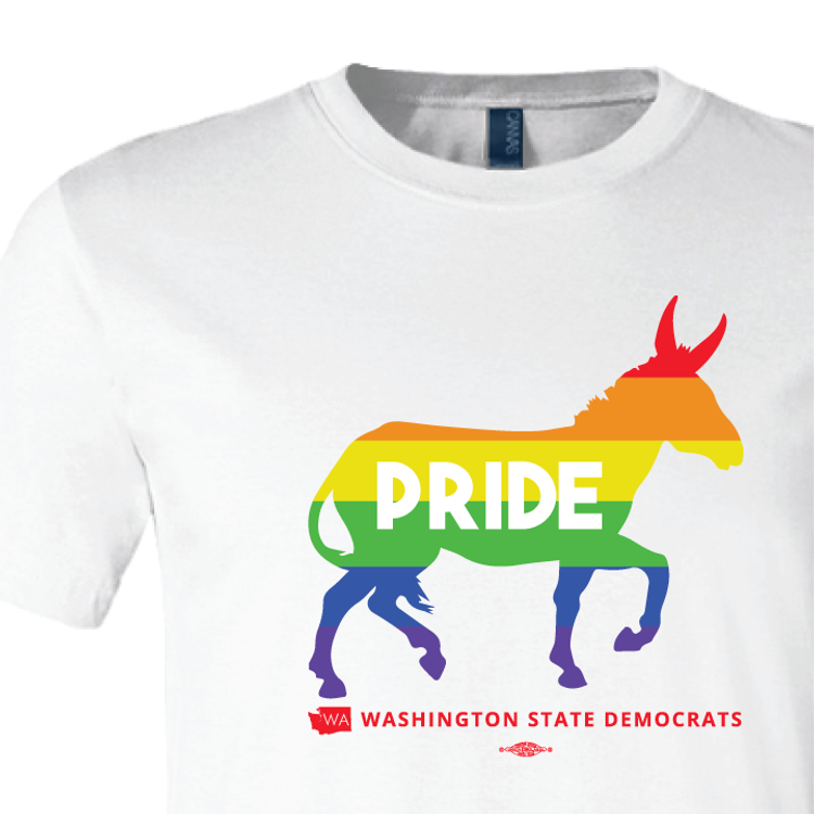 Pride Donkey Logo (White Tee)