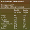 SAYBO Revive 150g Nutrition Information
