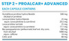 PC Laboratories 3 Step System - ProALCAR+ - Nutrition Information Panel
