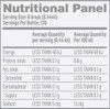 AUSMIC 100% Fulvic 60ml - Nutritional Information Panel