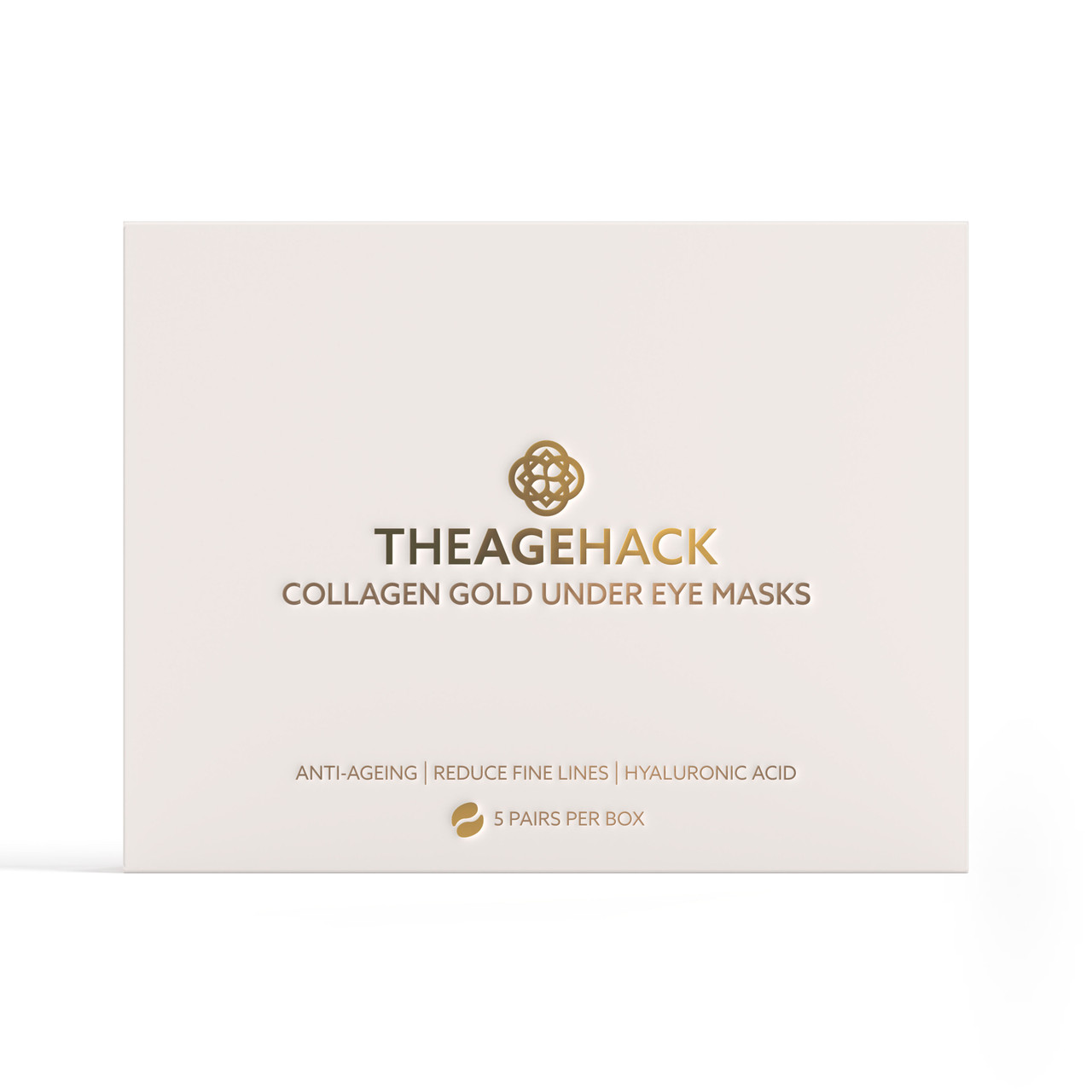 TheAgeHack Under Eye Mask - Collagen Gold - 5 Pairs Per Box