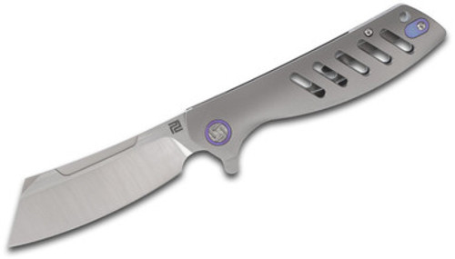 Artisan Cutlery Tomahawk Folding Knife M390 Blade Gray Titanium