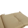 Panama Midback Outdoor Flanged Cushion with Tie - Sandstone (Set of 4)