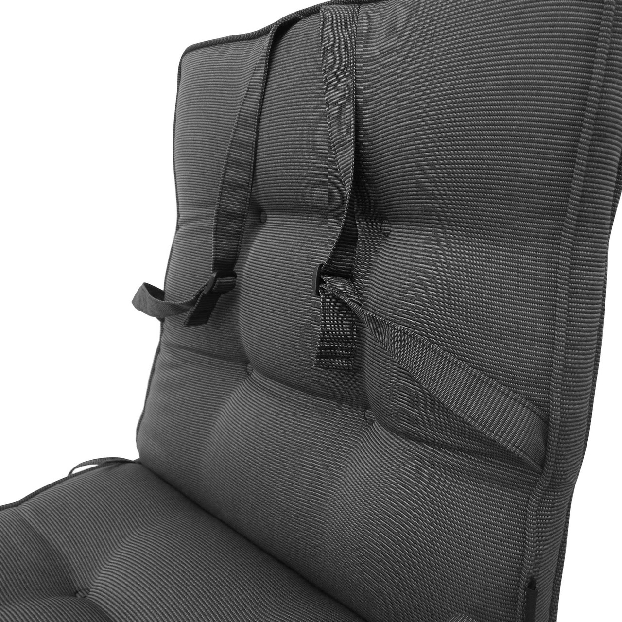 Shop Tahiti Midback Outdoor Cushion Black Grey (Set of 4)