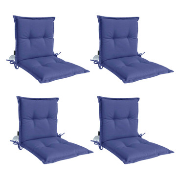 Shop Panama Midback Outdoor Flanged Cushion Online - Navy (Set of 4)