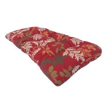 Shop Lovebird Outdoor Bench Cushion 108cm Online - Red Floral
