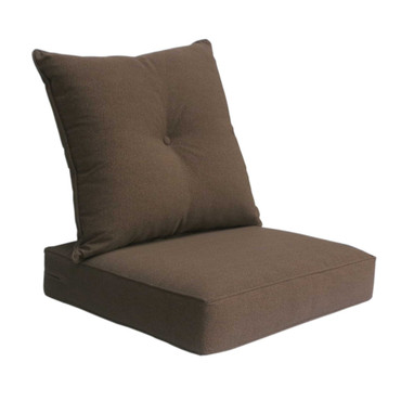 Shop Gala Deep Seat Cushion with Button Set Online - Coffee