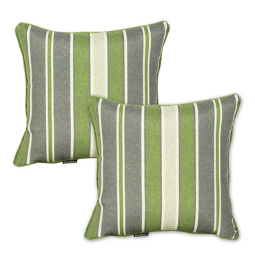 Shop Rio Outdoor Striped Scatter Cushions (Set of 2 ) Online - Green Striped